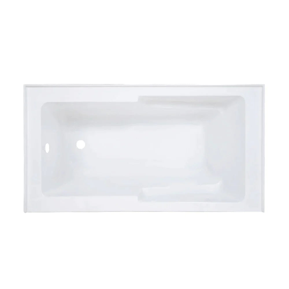 Voltaire 60" X 30" Right-Hand Drain Alcove Bathtub with Apron in Matte Black