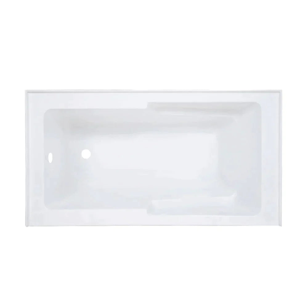 Voltaire 60" X 30" Left-Hand Drain Alcove Bathtub with Apron in Bisque