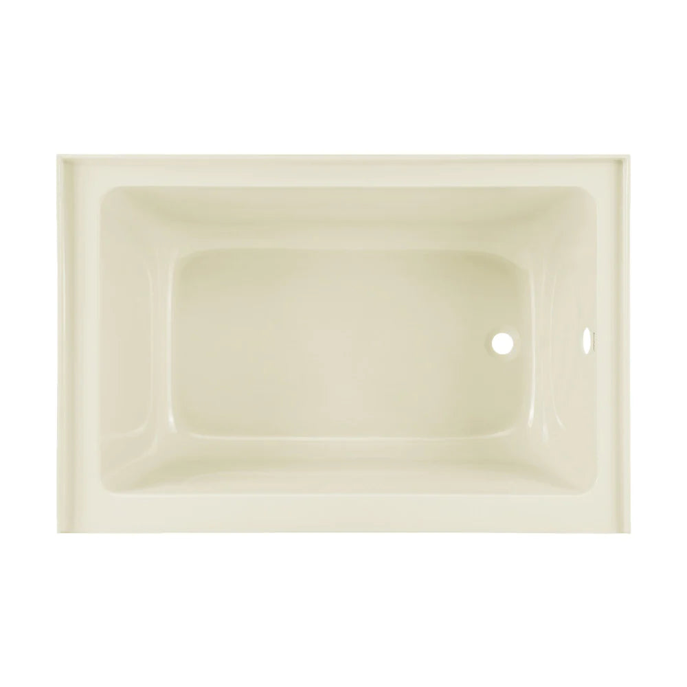 Voltaire 48" X 32" Left-Hand Drain Alcove Bathtub with Apron in Bisque