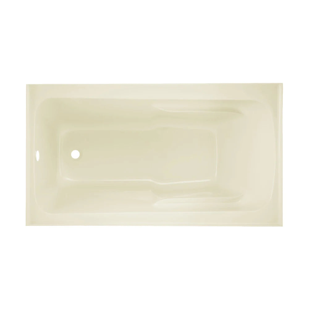 Voltaire 54" X 30" Left-Hand Drain Alcove Bathtub with Apron in Bisque