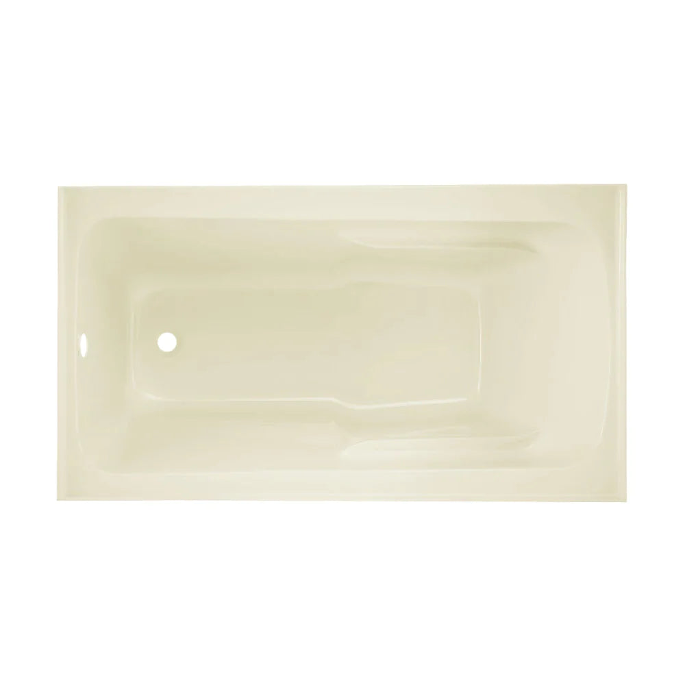 Voltaire 54" X 30" Right-Hand Drain Alcove Bathtub with Apron in Bisque