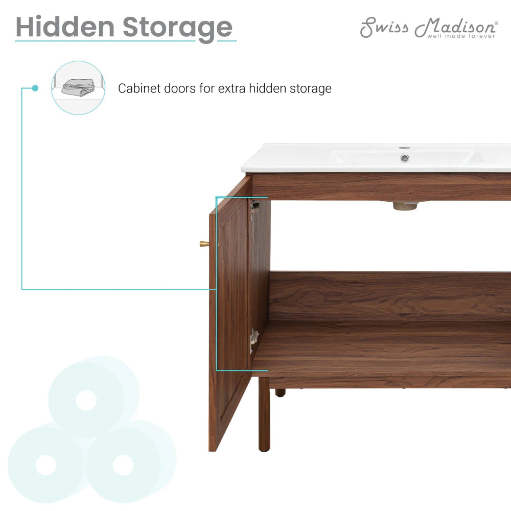Classé 36" Bathroom Vanity in Dark Walnut