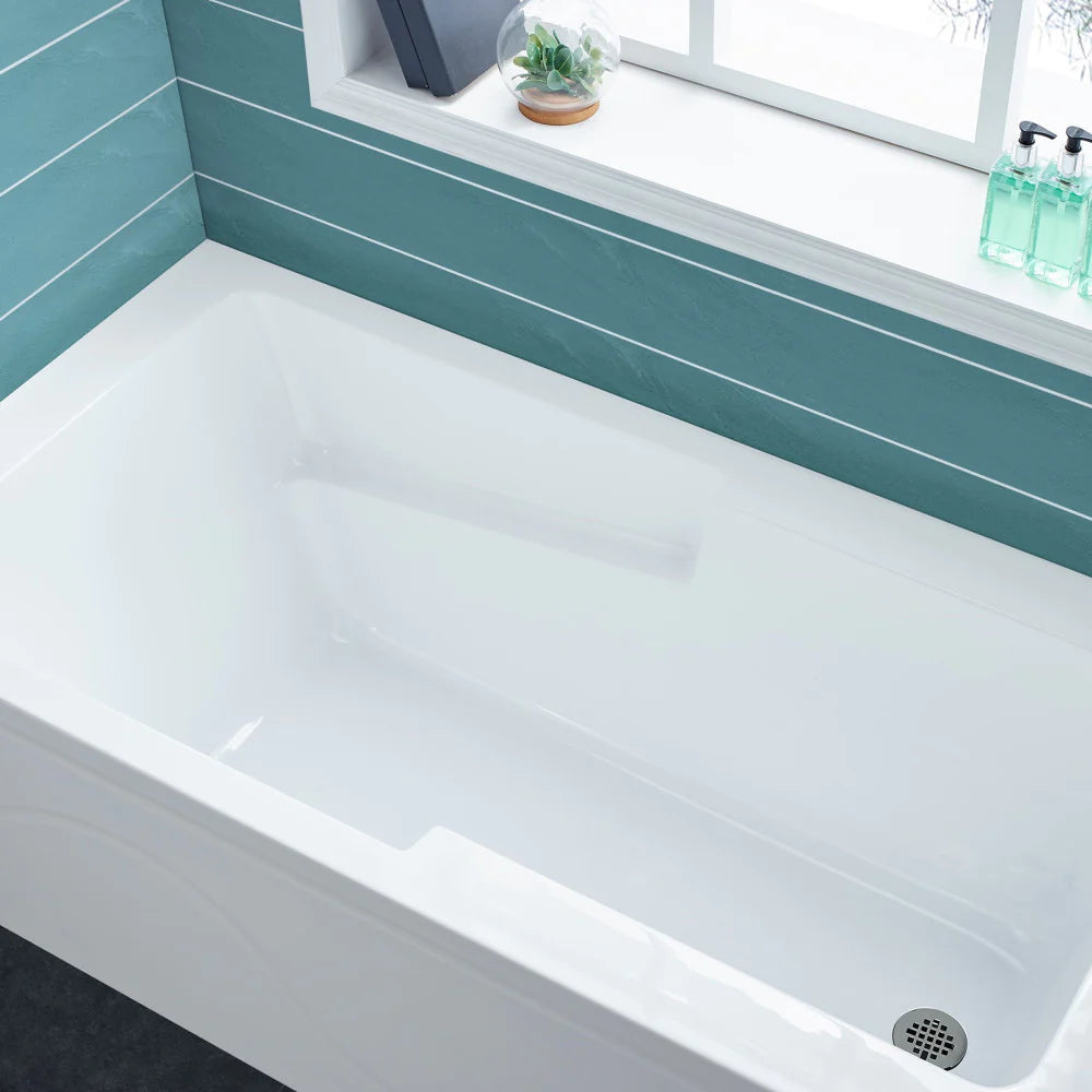 Ivy 60" X 30" Drain Alcove Bathtub with Apron