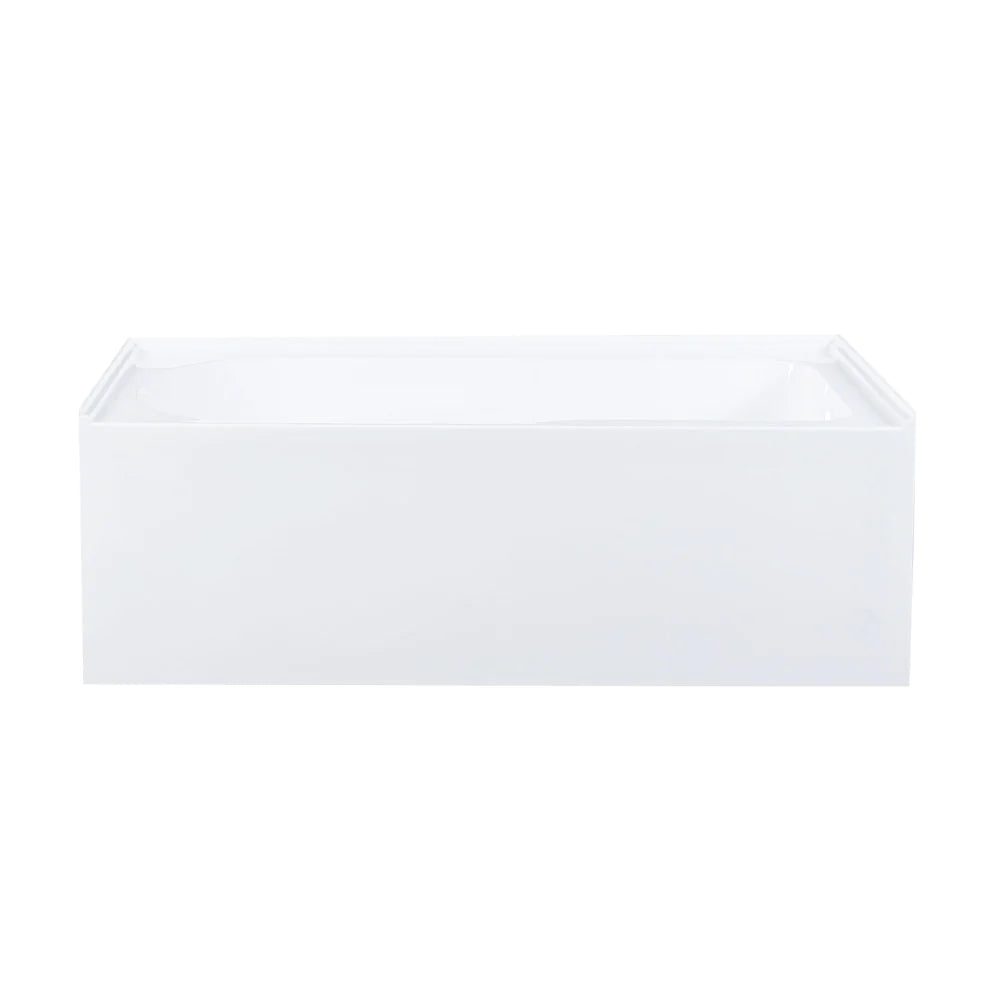 Voltaire 60" X 30" Left-Hand Drain Alcove Bathtub with Apron and Armrest