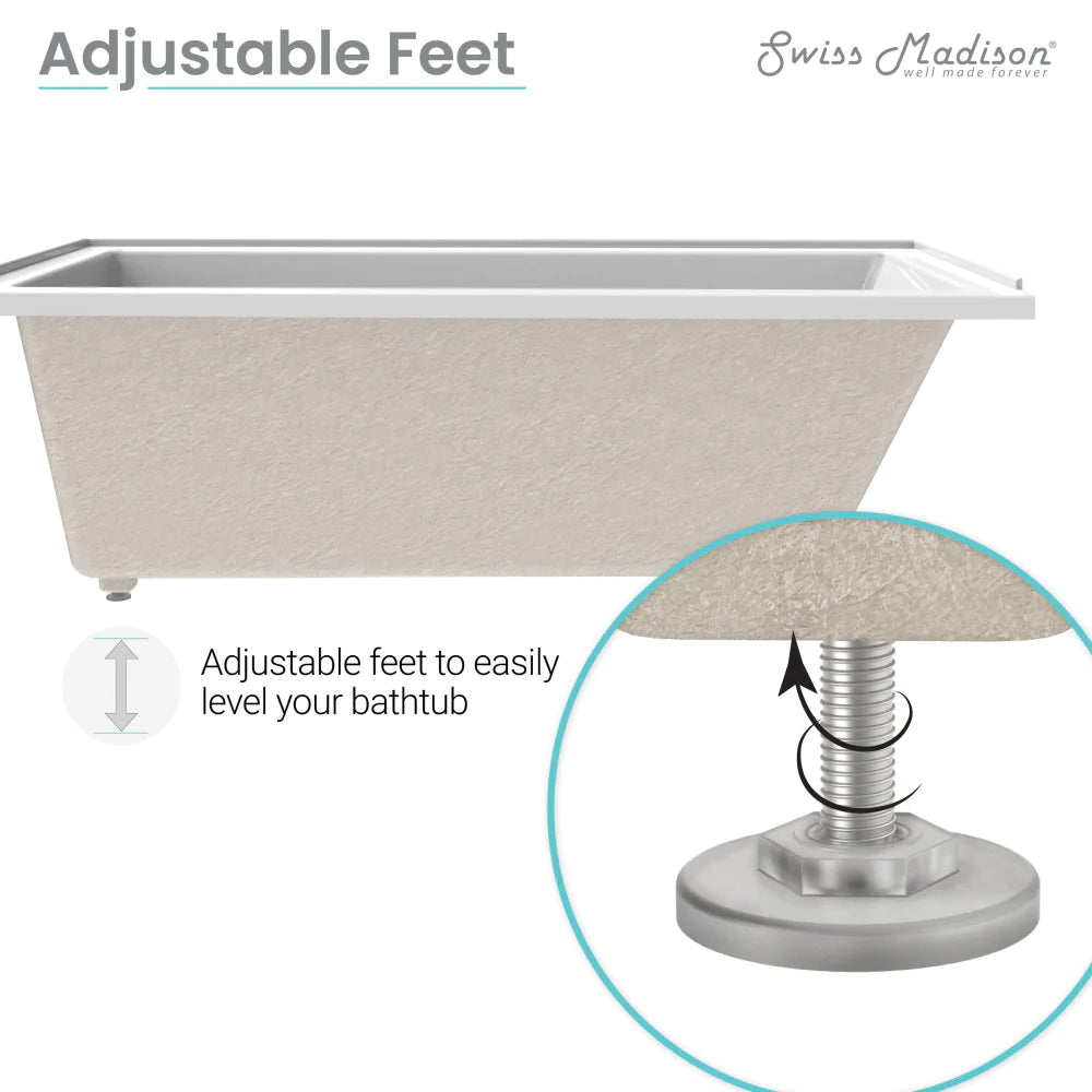 Voltaire 66" X 32" Left-Hand Drain Alcove Bathtub
