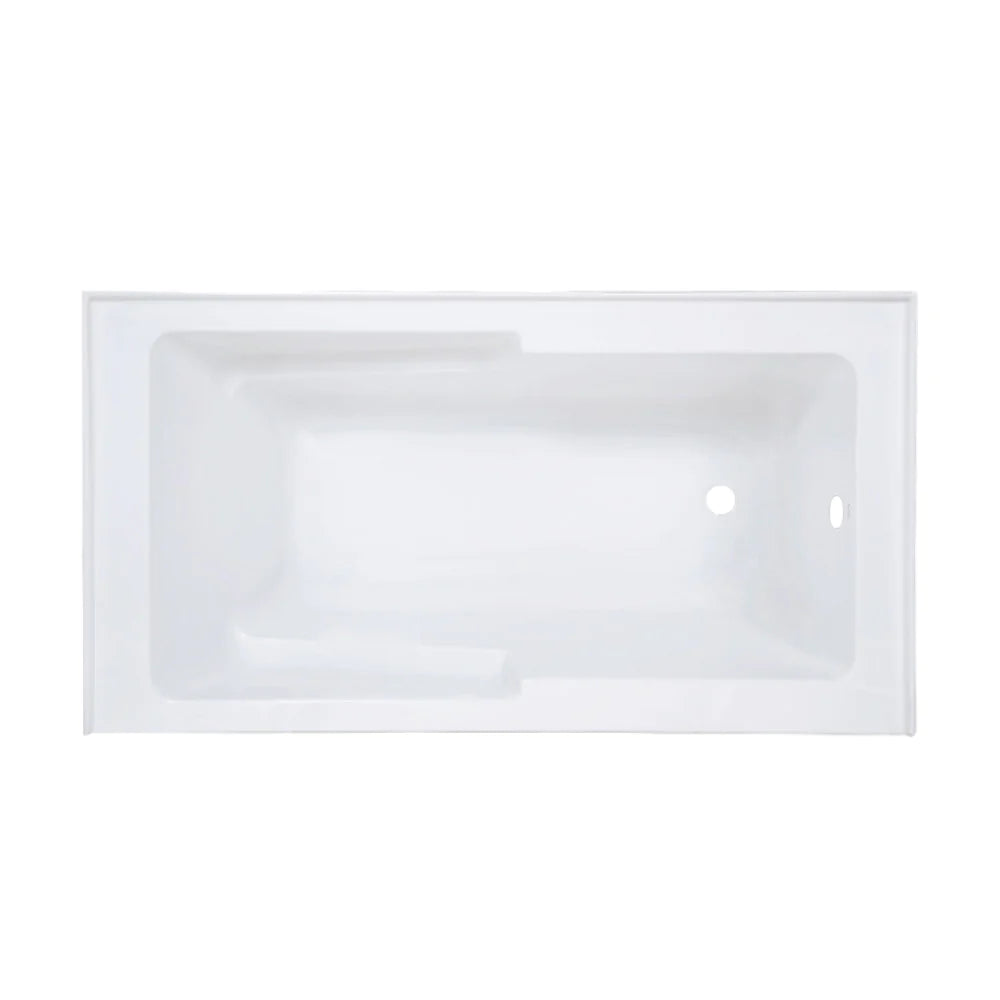 Voltaire 60" X 32" Right-Hand Drain Alcove Bathtub with Apron in Matte Black