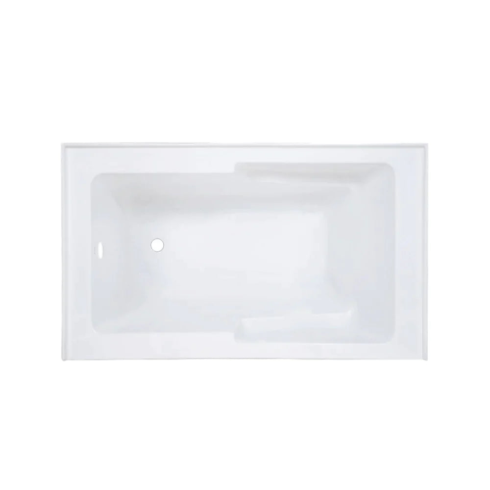 Voltaire 54" X 30" Left-Hand Drain Alcove Bathtub with Apron in Matte Black