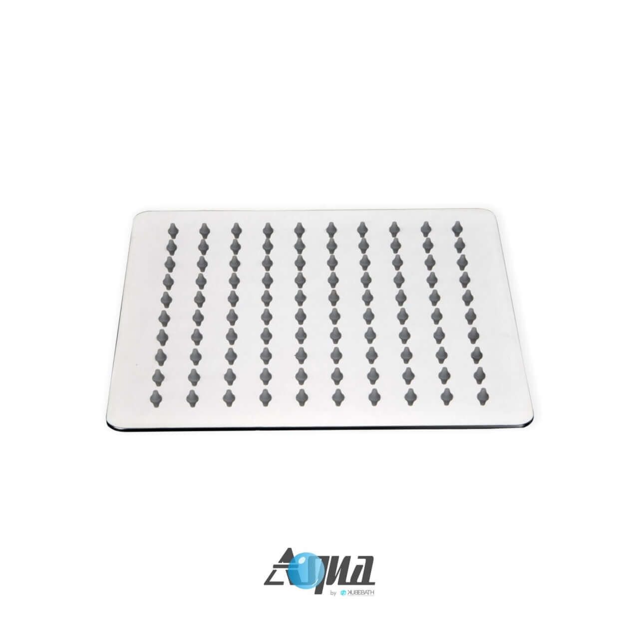 Aqua Piazza Brass Square Rain Showerhead from KubeBath with modern design and solid brass construction