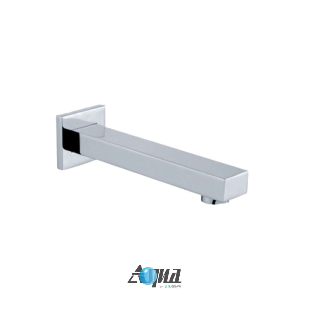 Aqua Piazza brass tub filler from KubeBath with geometric design and modern luxury style.