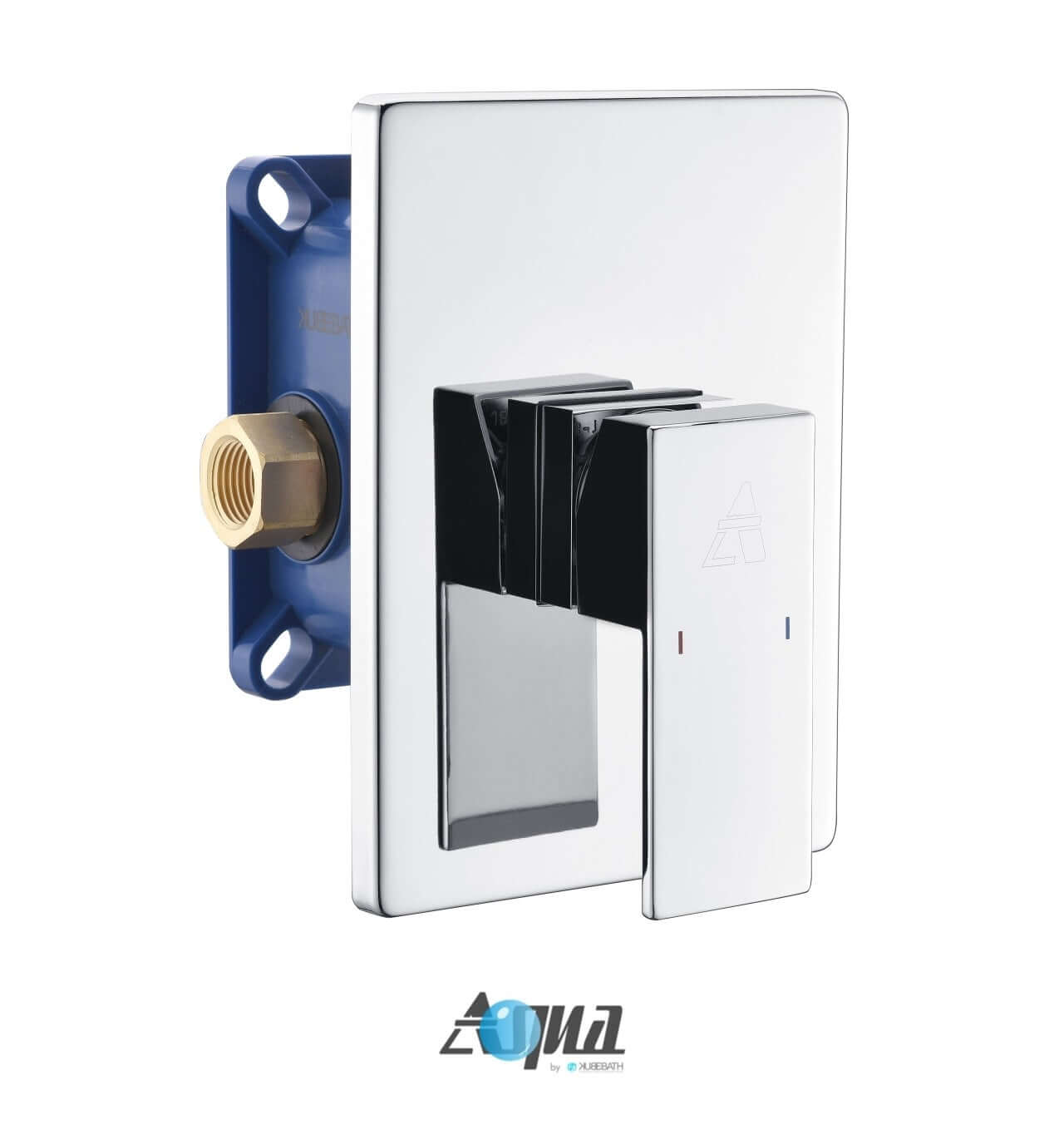 Aqua Piazza Chrome Shower Set with 12" Square Rain Shower