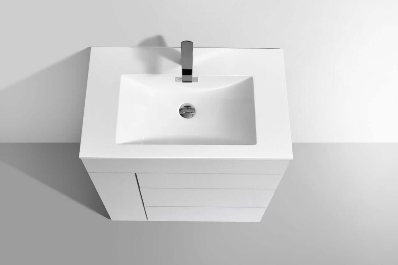 Milano 30" Nature Wood Modern Bathroom Vanity