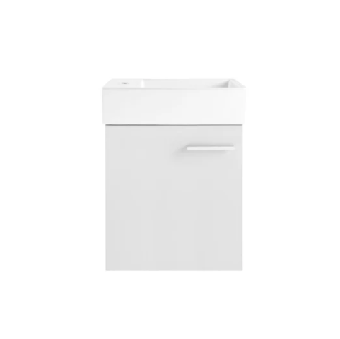 Colmer 18 Single, Brushed Grey, One Cabinet, Bathroom Vanity