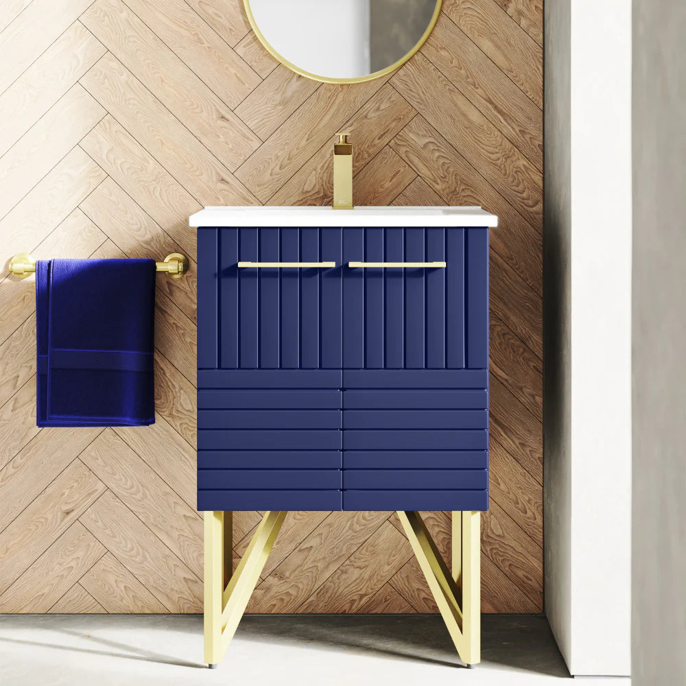 Annecy 24" Bathroom Vanity in Granger Blue
