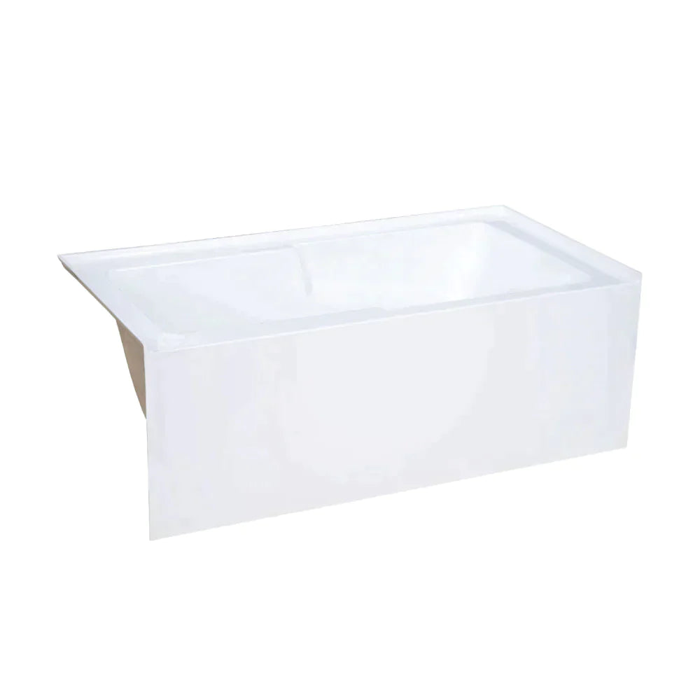 Voltaire 60" X 32" Right-Hand Drain Alcove Bathtub with Apron in Bisque