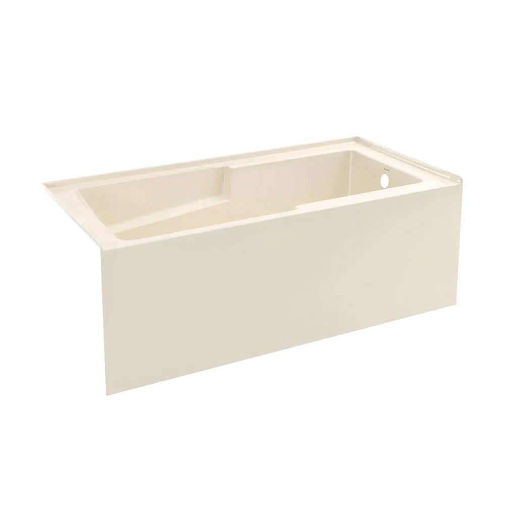 Voltaire 60" X 32" Left-Hand Drain Alcove Bathtub with Apron in Bisque