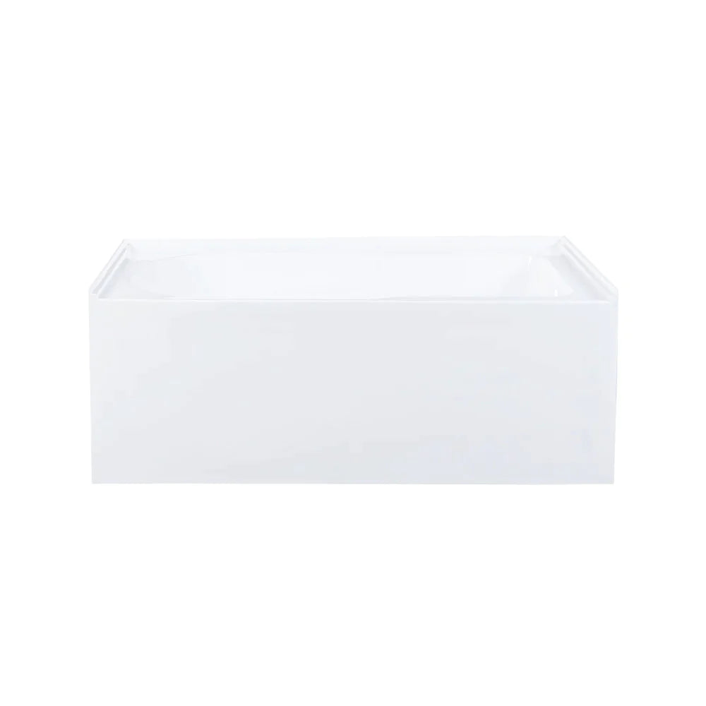 Voltaire 54" X 30" Left-Hand Drain Alcove Bathtub with Apron in Matte Black