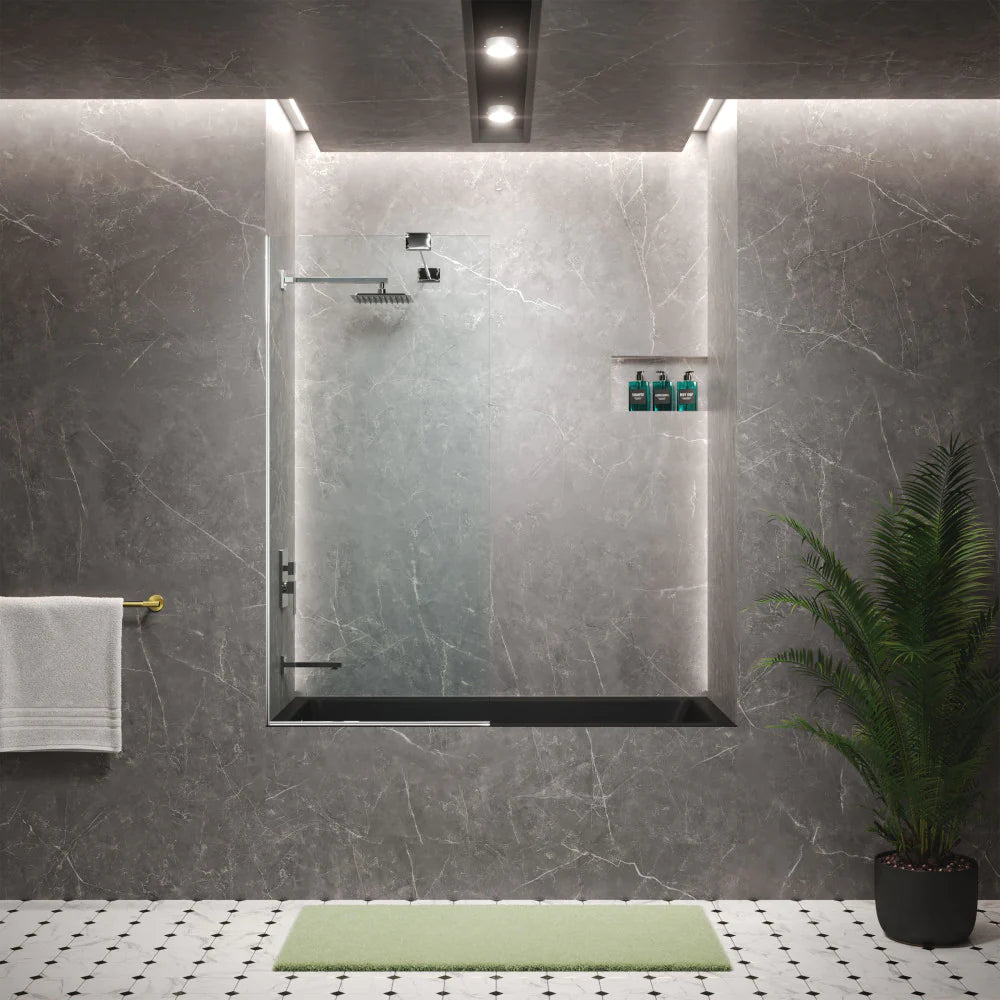 Voltaire 60" X 30" Right-Hand Drain Alcove Bathtub in Matte Black