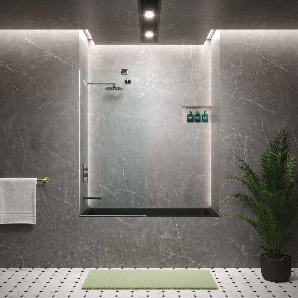 Voltaire 60" X 30" Right-Hand Drain Alcove Bathtub in Matte Black