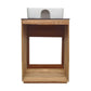 Rennes 24" Reclaimed Wood Vanity in Natural Teak with Slate Countertop and Single Hole Vessel Sink