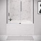 Voltaire 48 x 30" Left-Hand Drain Alcove Integrated Armrest Bathtub with Apron