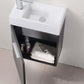 Bliss 18" Wall Mount Modern Bathroom Vanity, High Gloss White I Black I Gray Oak I Walnut I Nature Wood I Butternut