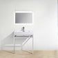 Haus 30" Stainless Steel Console w/ White Acrylic Sink - Chrome