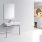 Haus 40" Stainless Steel Console w/ White Acrylic Sink - Chrome