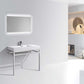 Haus 40" Stainless Steel Console w/ White Acrylic Sink - Chrome