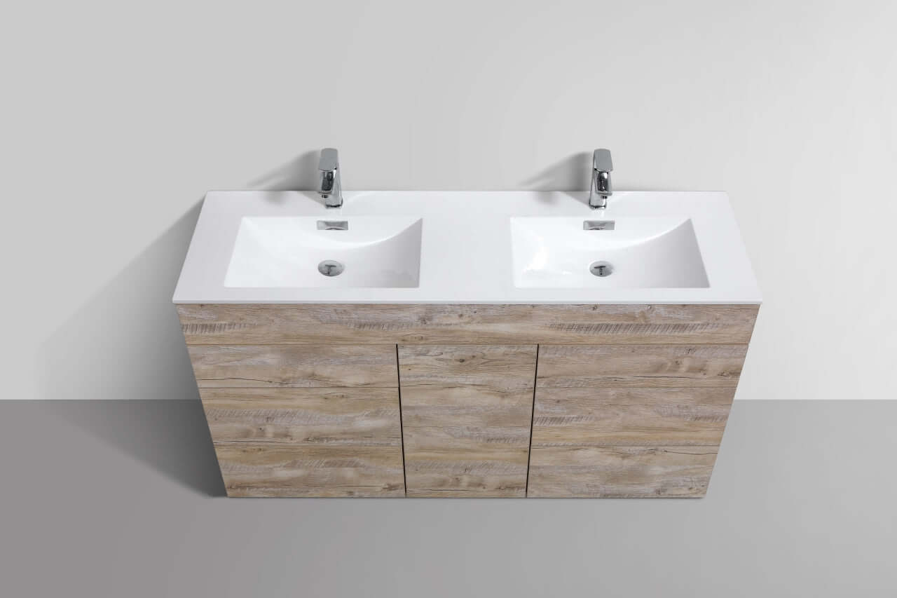 Milano 48" Single Sink Nature Wood Modern Bathroom Vanity