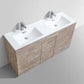 Milano 48" Single Sink Nature Wood Modern Bathroom Vanity