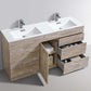 Milano 48" Single Sink Nature Wood Modern Bathroom Vanity