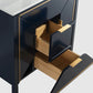 Vetro 36'' Gloss Blue Vanity W/ Quartz Counter Top (Back Splash Free)
