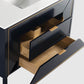 Vetro 48'' Gloss Blue Vanity W/ Quartz Counter Top (Back Splash Free)