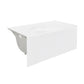 Ivy 48'' x 32" Bathtub with Apron Left Hand Drain in White