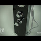ALFI brand ABSP55B Black Glass Shower Panel with 2 Body Sprays and Rain Shower Head