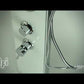 ALFI brand ABSP50W White Glass Shower Panel with 2 Body Sprays and Rain Shower Head